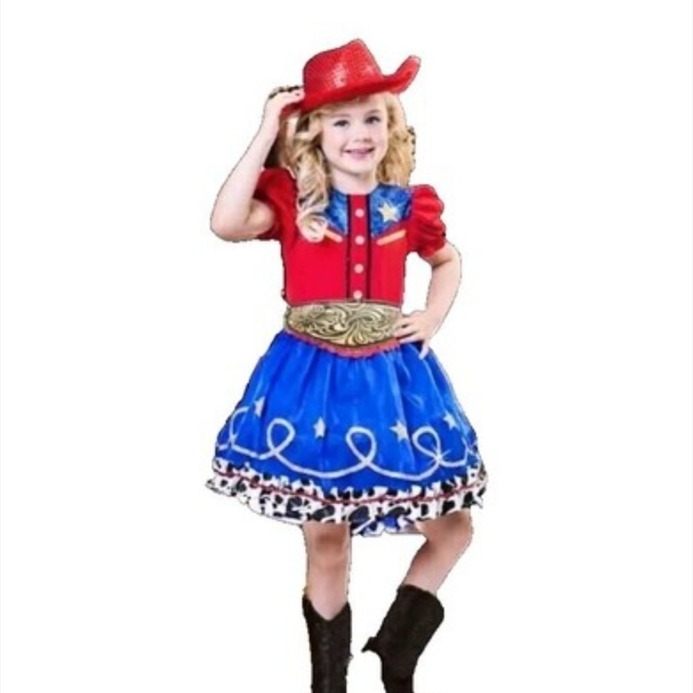 Cowgirl Cutie Costume for Girls - Size L 10-12 NWT